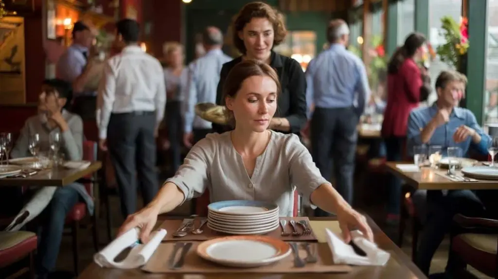9 insólitas cualidades de quienes siempre recogen la mesa en los restaurantes